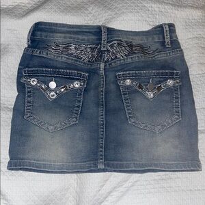 ROMWE Midnight Blue Denim Skirt